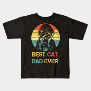 Best Cat Dad Ever Club 6 Kids T-Shirt